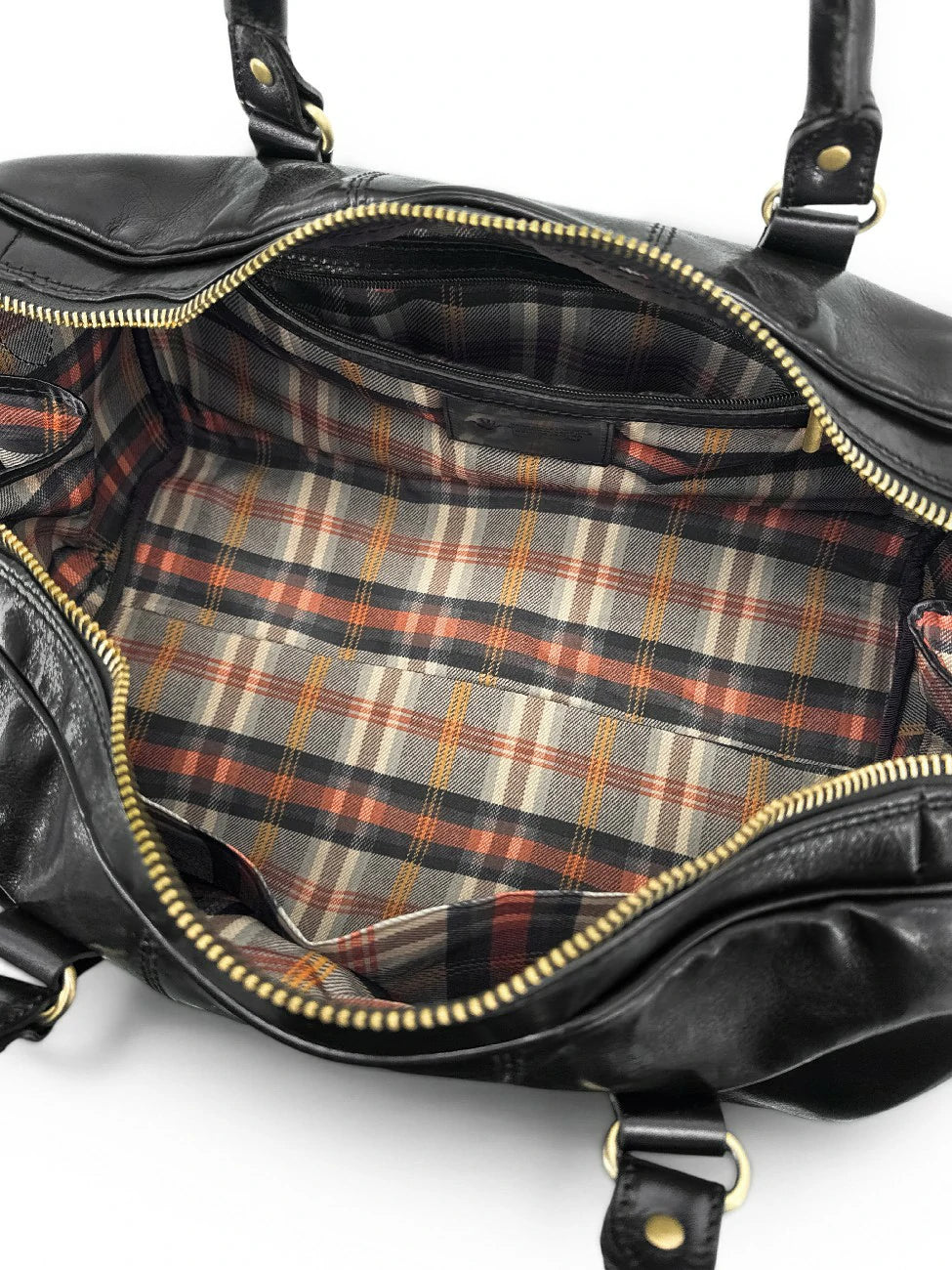 Reisetasche aus Glattleder ANGKOR Schwarz
