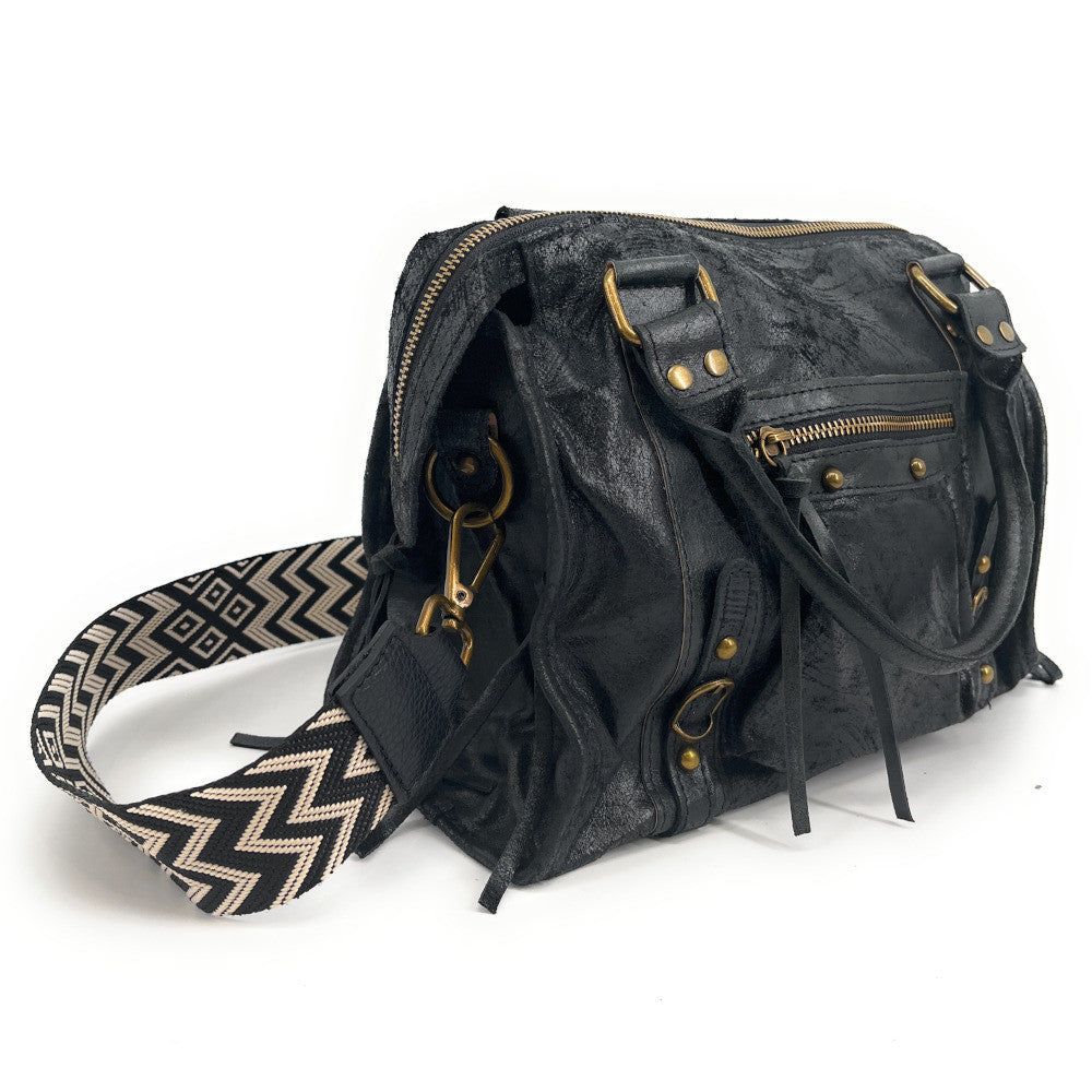Bandoulière amovible pour sac à main CHEVRON laiton Beige crème
