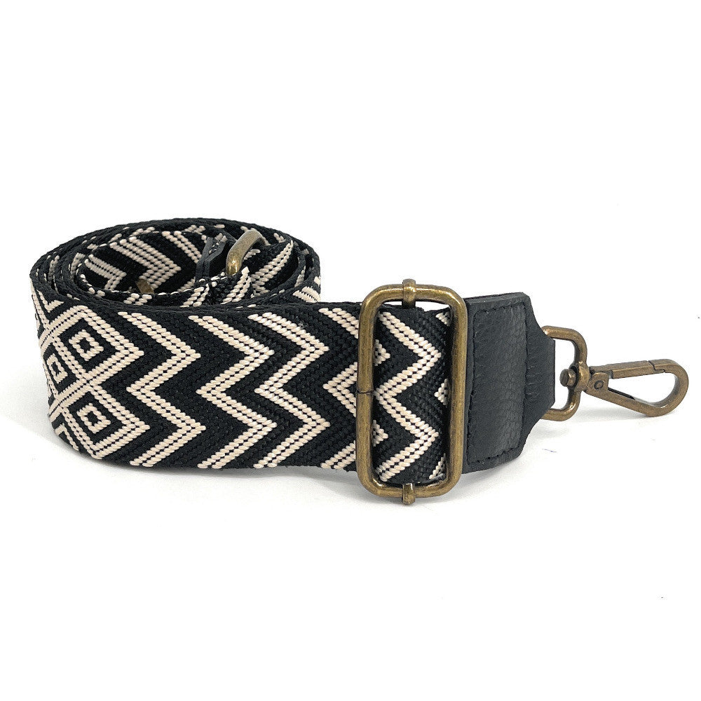 Bandoulière amovible pour sac à main CHEVRON laiton Beige crème