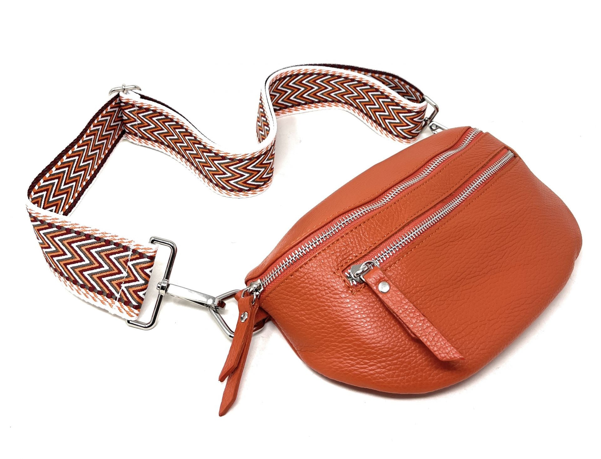 Bandoulière amovible pour sac à main GRAPH argenté Orange