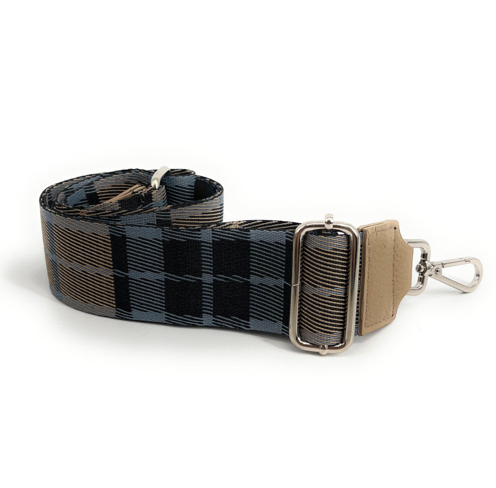 Bandoulière amovible pour sac à main TARTAN argenté Taupe
