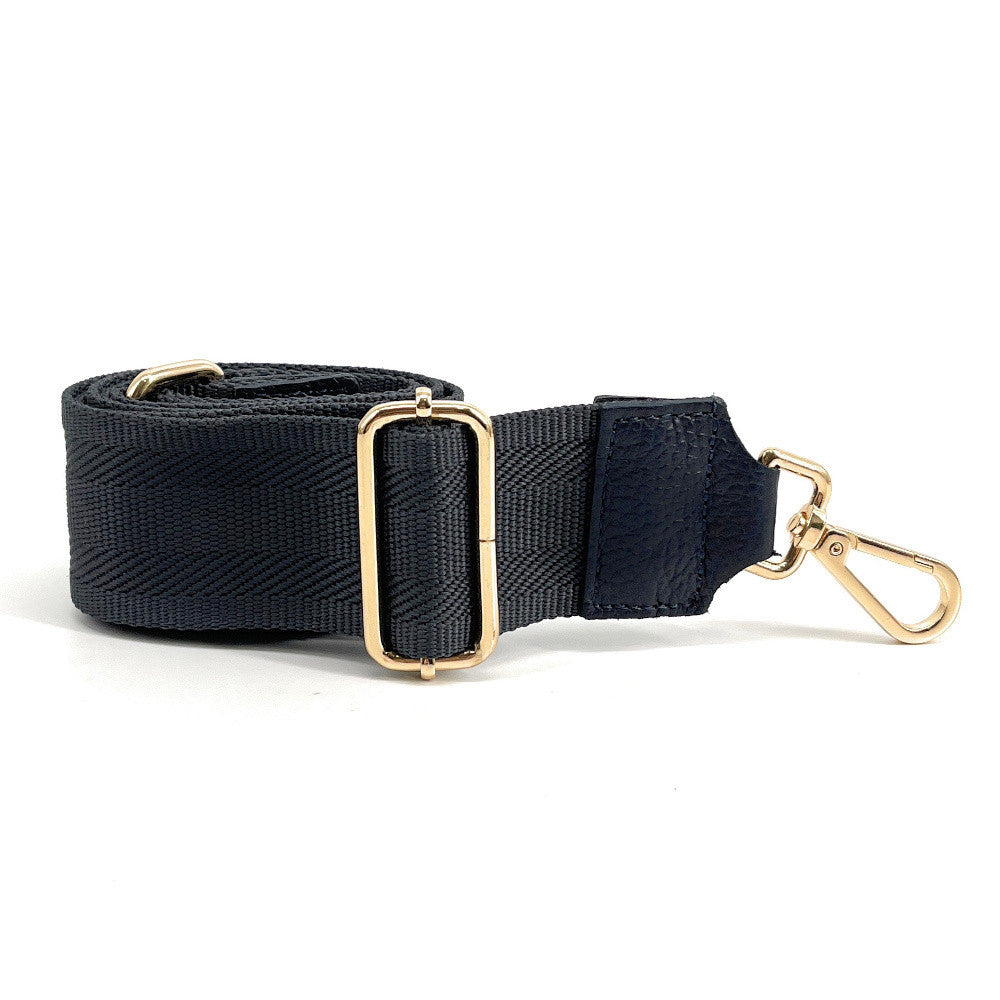 Bandoulière amovible pour sac à main UNI doré Bleu marine
