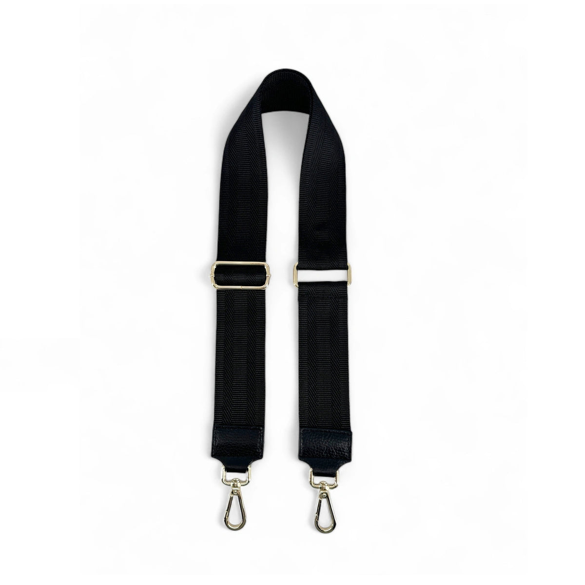 UNI gold-tone removable shoulder strap, Black