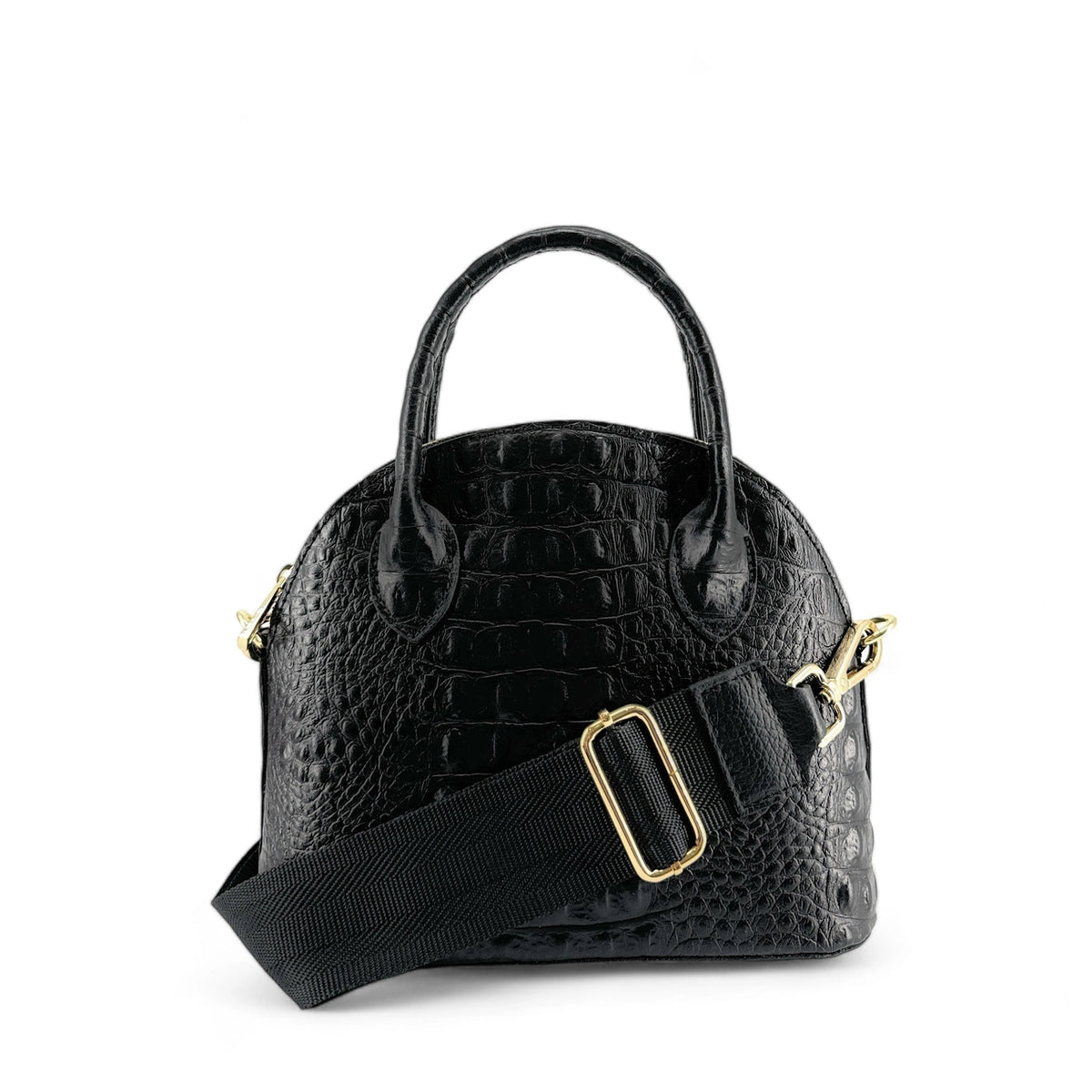 UNI gold-tone removable shoulder strap, Black