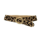 Clear taupe leopard