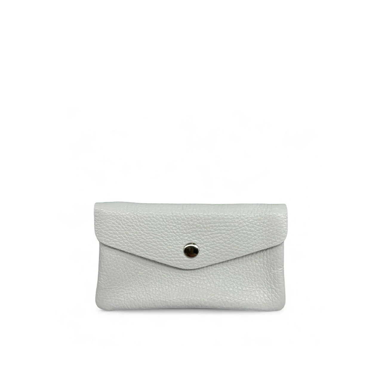 Pochette porte-monnaie en cuir grainé COMPO Blanc
