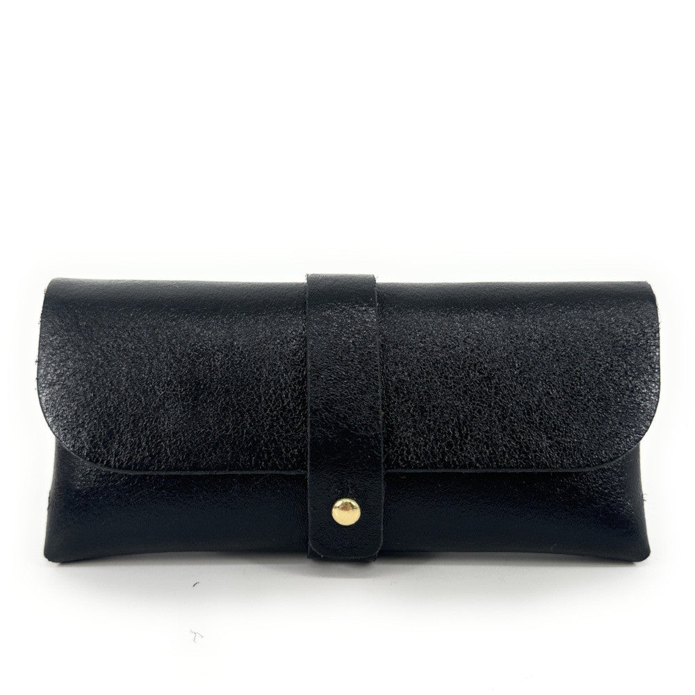 Étui à lunettes en cuir irisé LUMOS Noir irisé
