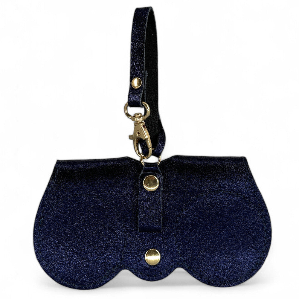 Etui à lunettes en cuir irisé PEANUT GLOW Nuit étoilée