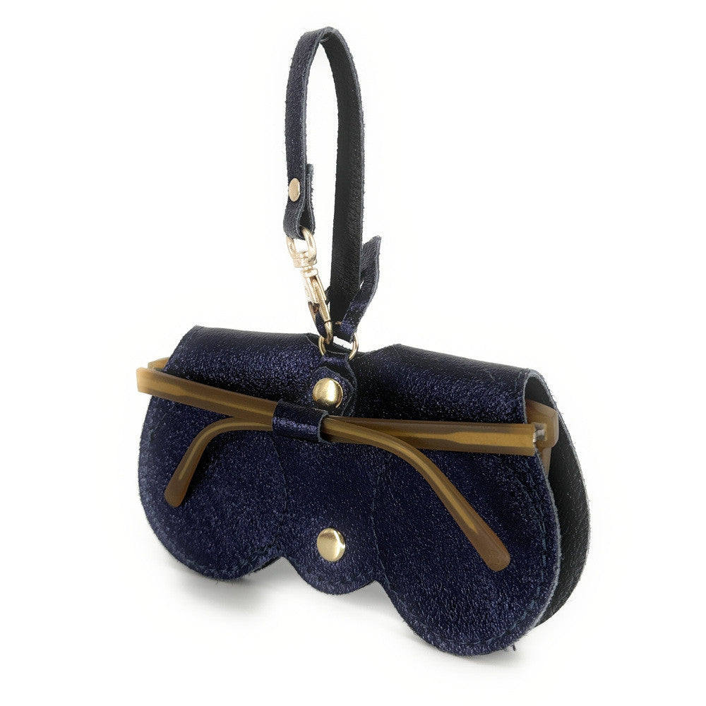 Etui à lunettes en cuir irisé PEANUT GLOW Nuit étoilée