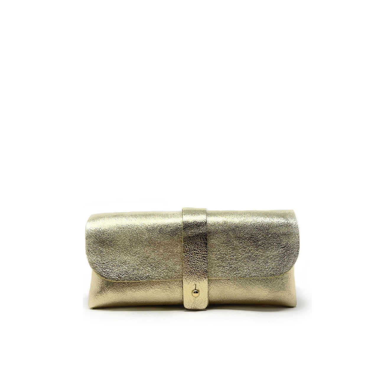 Leather glasses irise LUMOS Pale gold