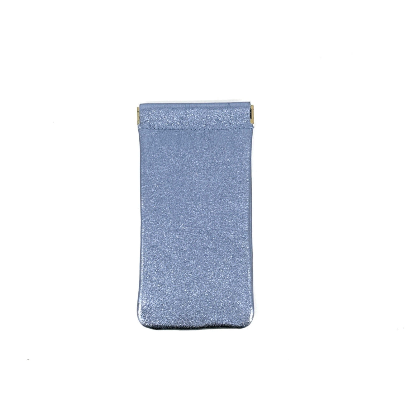 Etui à lunettes en cuir irisé OCULUS Bleu céleste