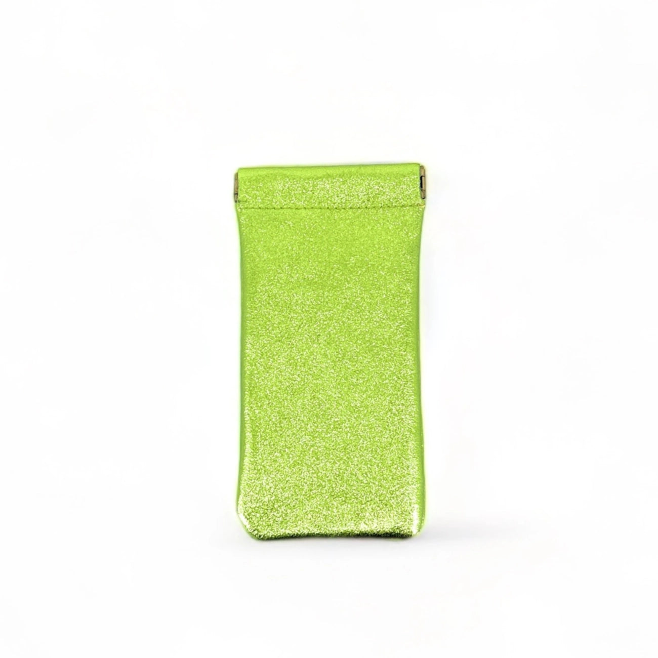 Leather glasses case irise OCULUS Anise green