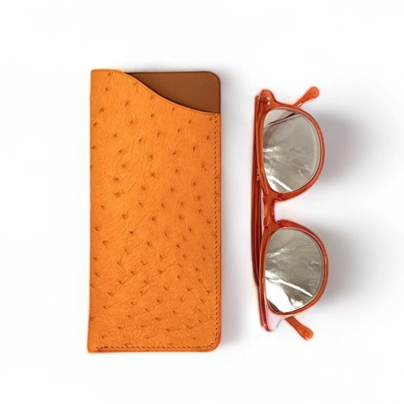Haute-couture orange edition with kernels in leather edition orange edition