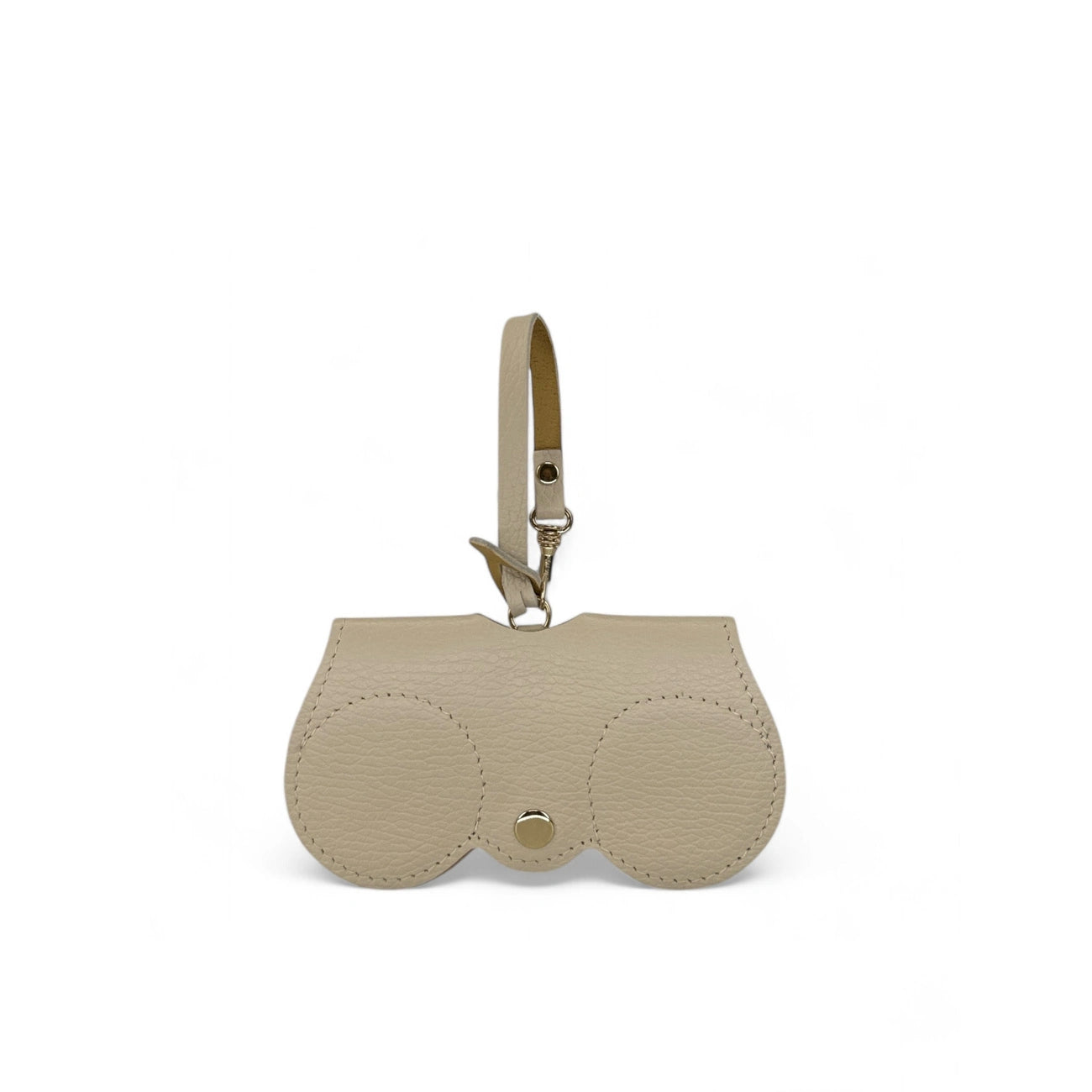Caja de lentes de cuero grano PEANUT Lunar claro