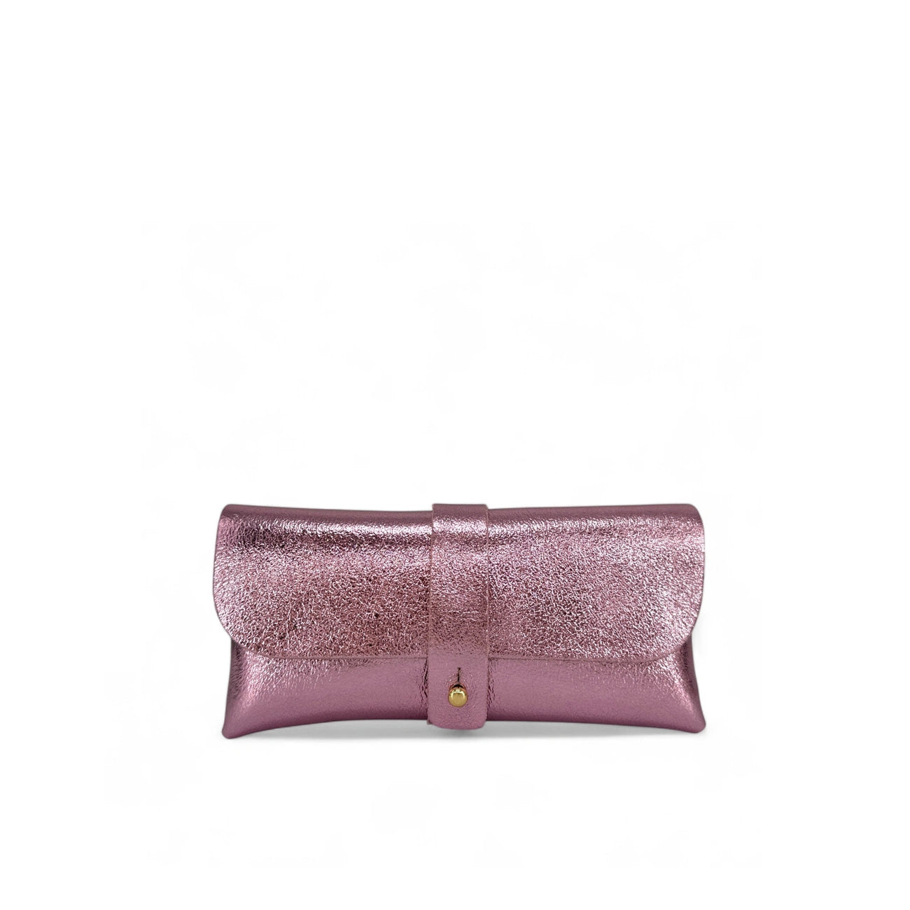 Funda para gafas de piel tornasolada LUMOS rosa pálido tornasolado