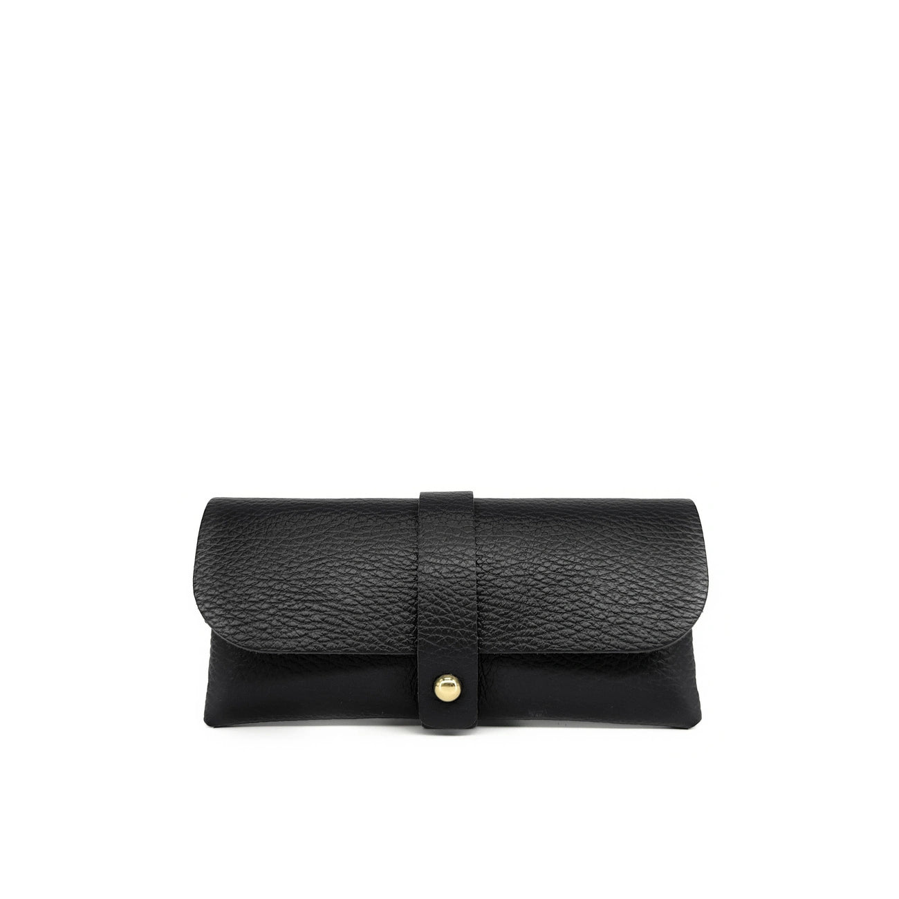 Etui à lunettes en cuir grainé LUMOS Noir