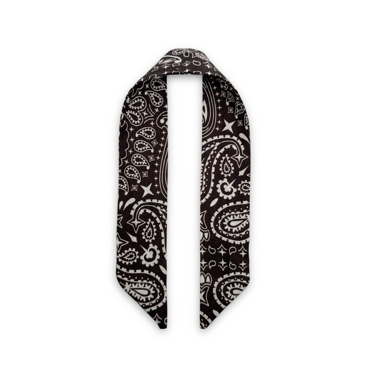 Foulard de sac en coton imprimé BANDANA Marron cacao