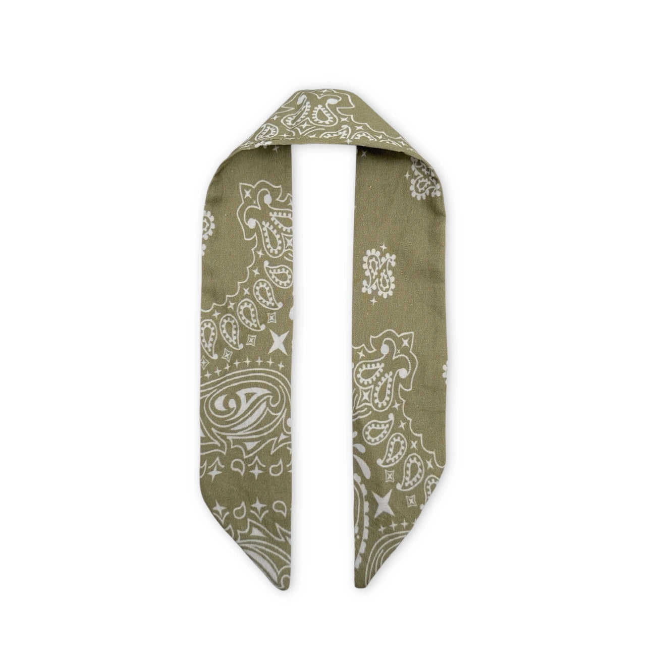 Foulard de sac en coton imprimé BANDANA Vert matcha latte