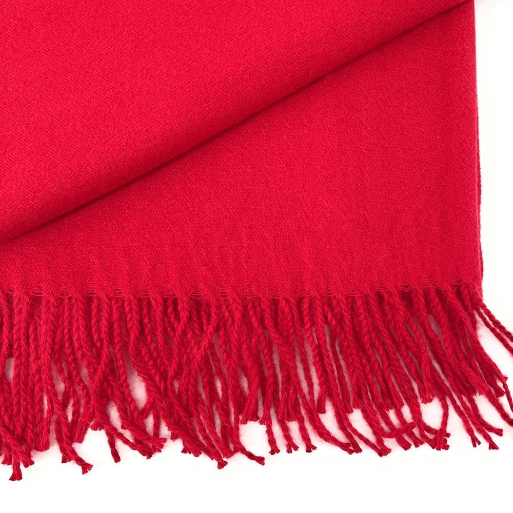 Foulard en laine, coton et viscose MISTRAL Rouge bordeaux