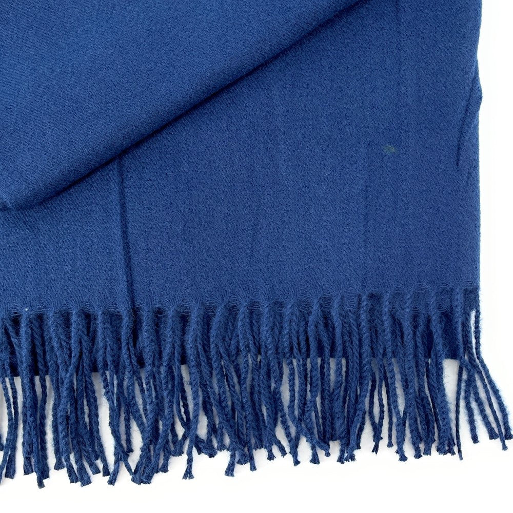 Foulard en laine, coton et viscose MISTRAL Bleu marine