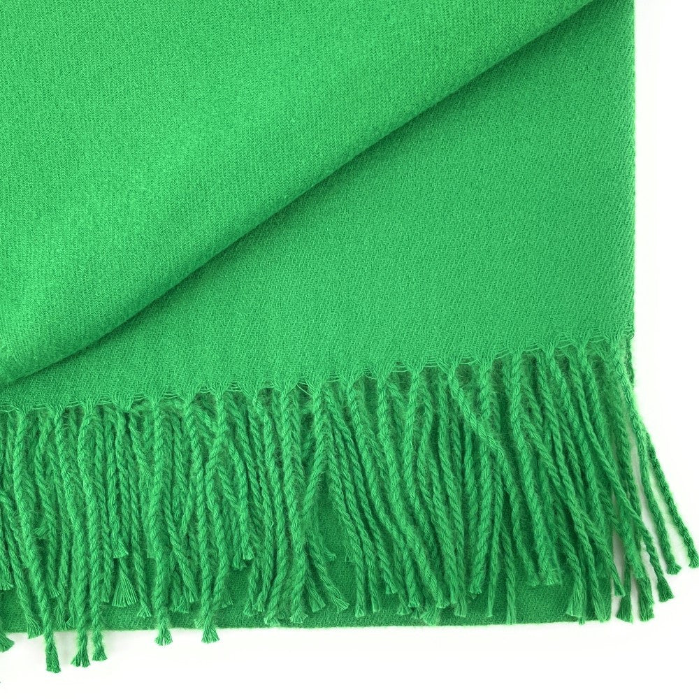 Foulard en laine, coton et viscose MISTRAL Vert anglais