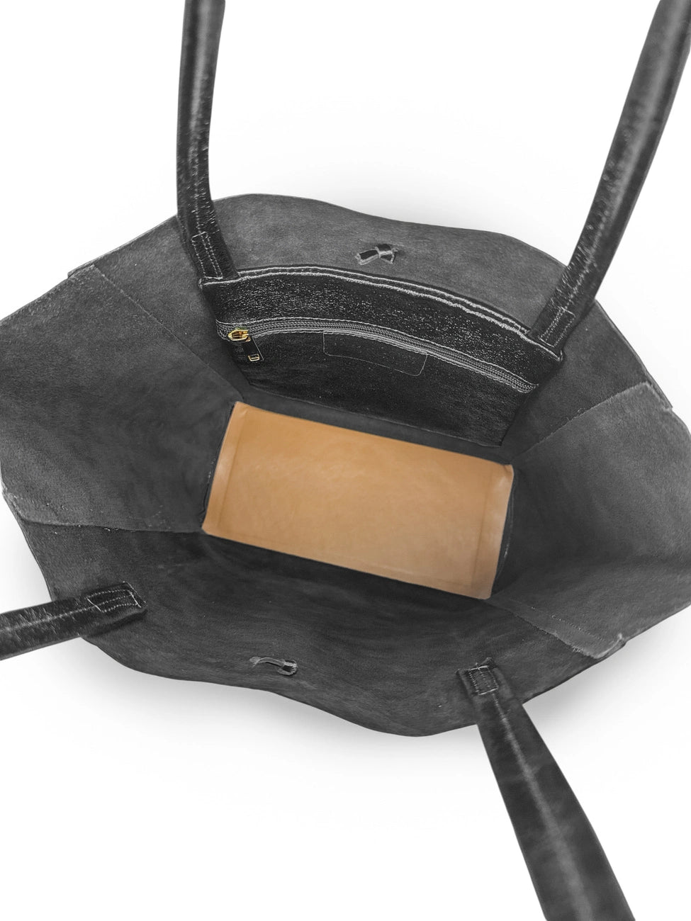 Shopper aus Metallic-Leder NICE Dunkelsilber