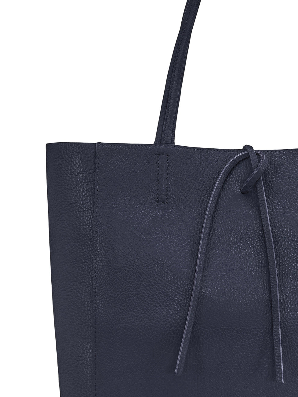 Bolso shopper de piel granulada NICE Azul marino