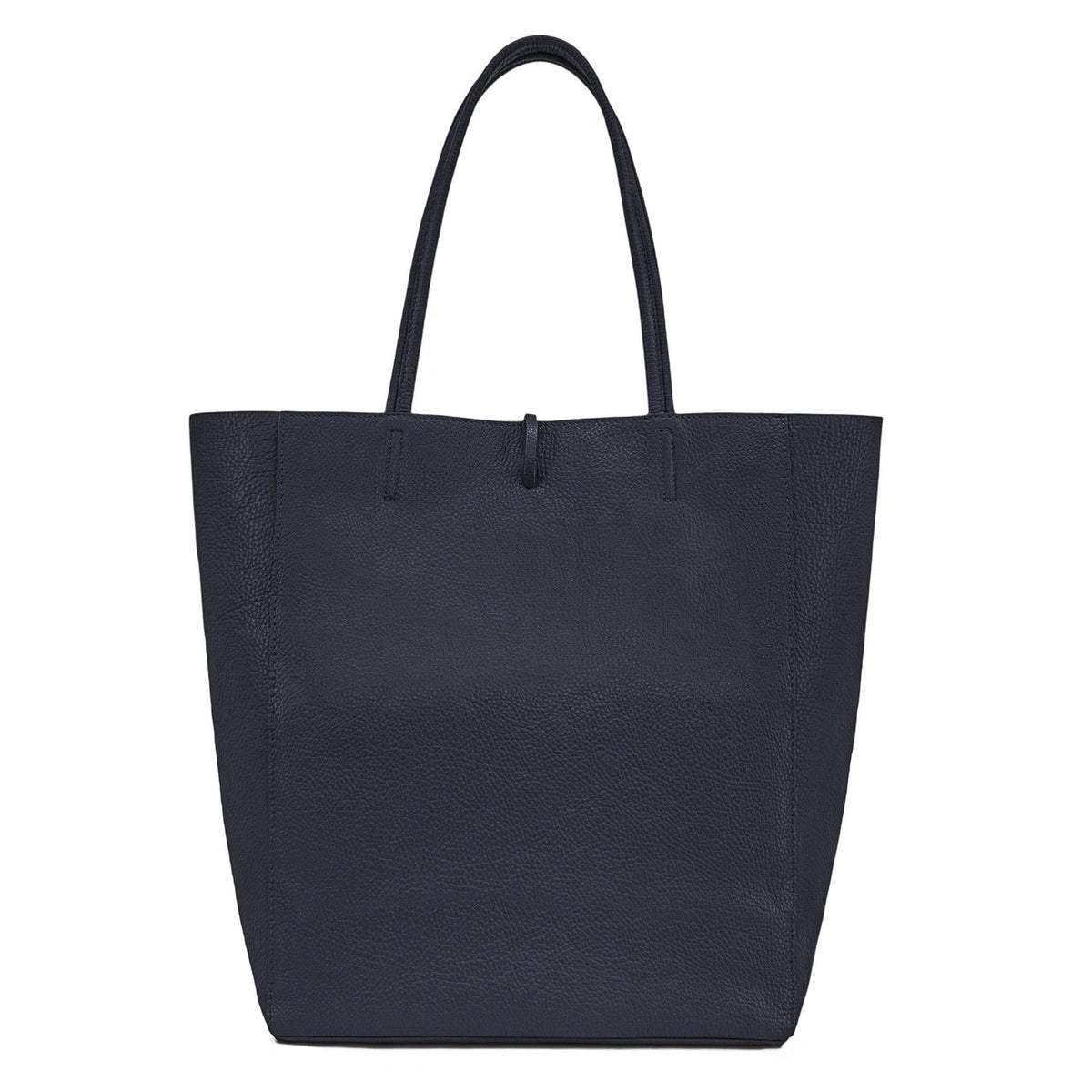 Bolso shopper de piel granulada NICE Azul marino