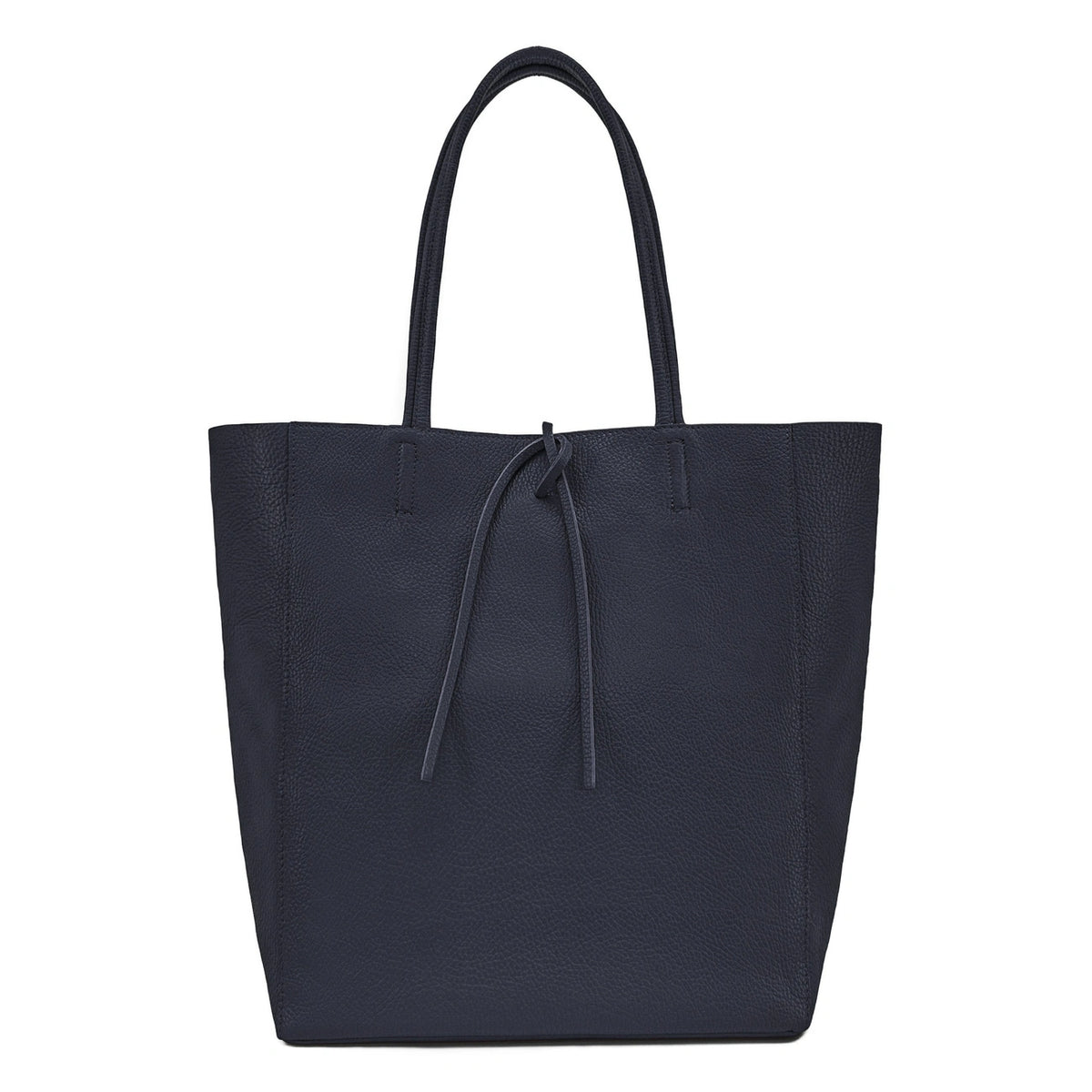 Bolso shopper de piel granulada NICE Azul marino