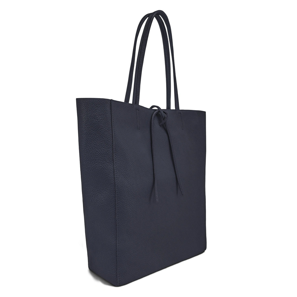 Bolso shopper de piel granulada NICE Azul marino