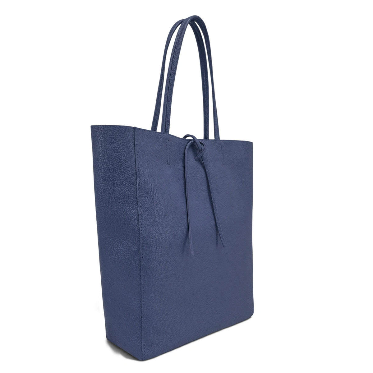 Shopper aus genarbtem Leder NICE Dunkeltaupe