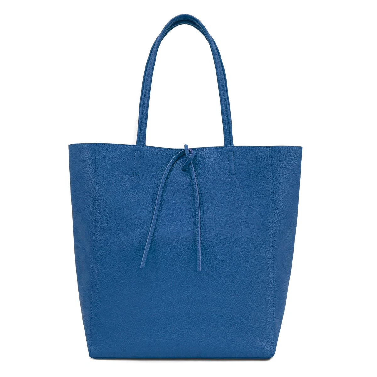 Shopper aus genarbtem Leder NICE Dunkeltaupe