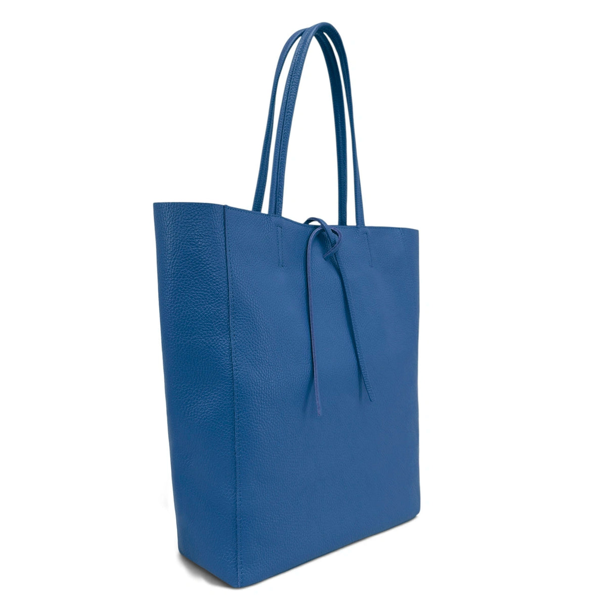Shopper aus genarbtem Leder NICE Dunkeltaupe