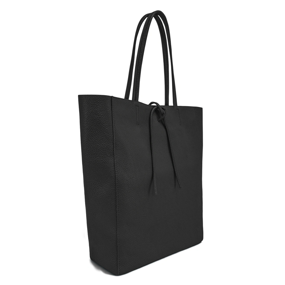 Bolso shopper de piel granulada NICE Negro