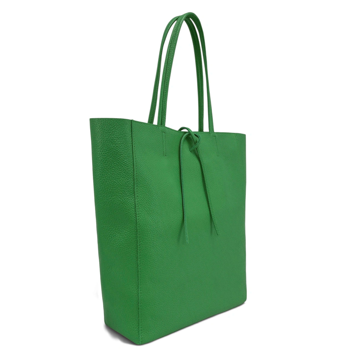Shopper aus genarbtem Leder NICE Dunkeltaupe