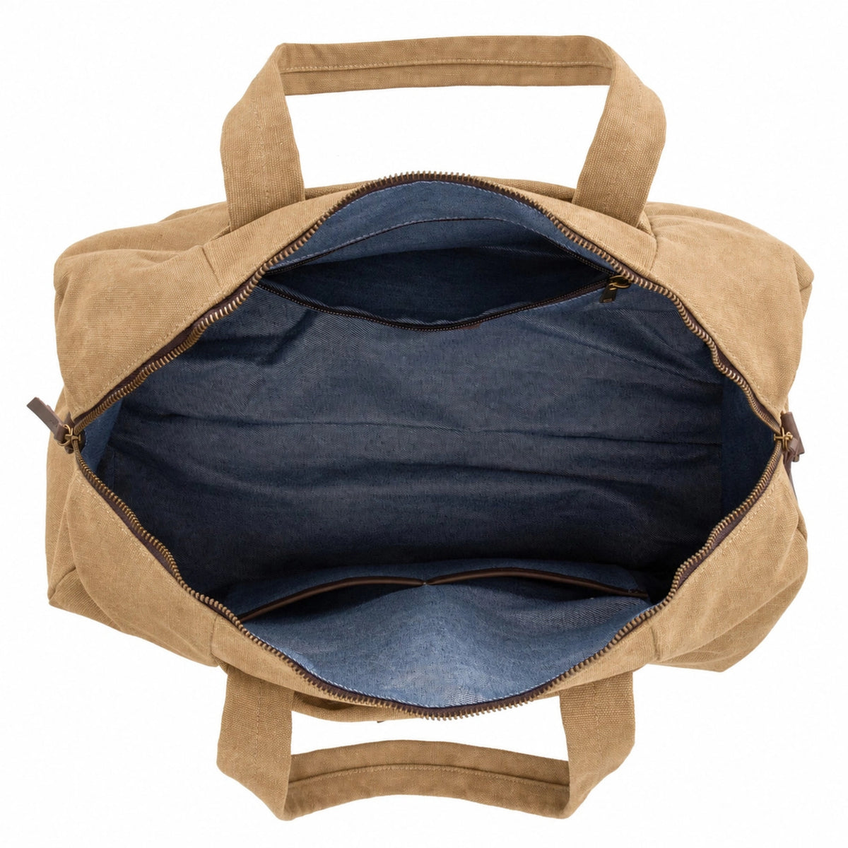 Bowling-Tasche aus Canvas und Leder LEDRU-ROLLIN Dunkles Beige