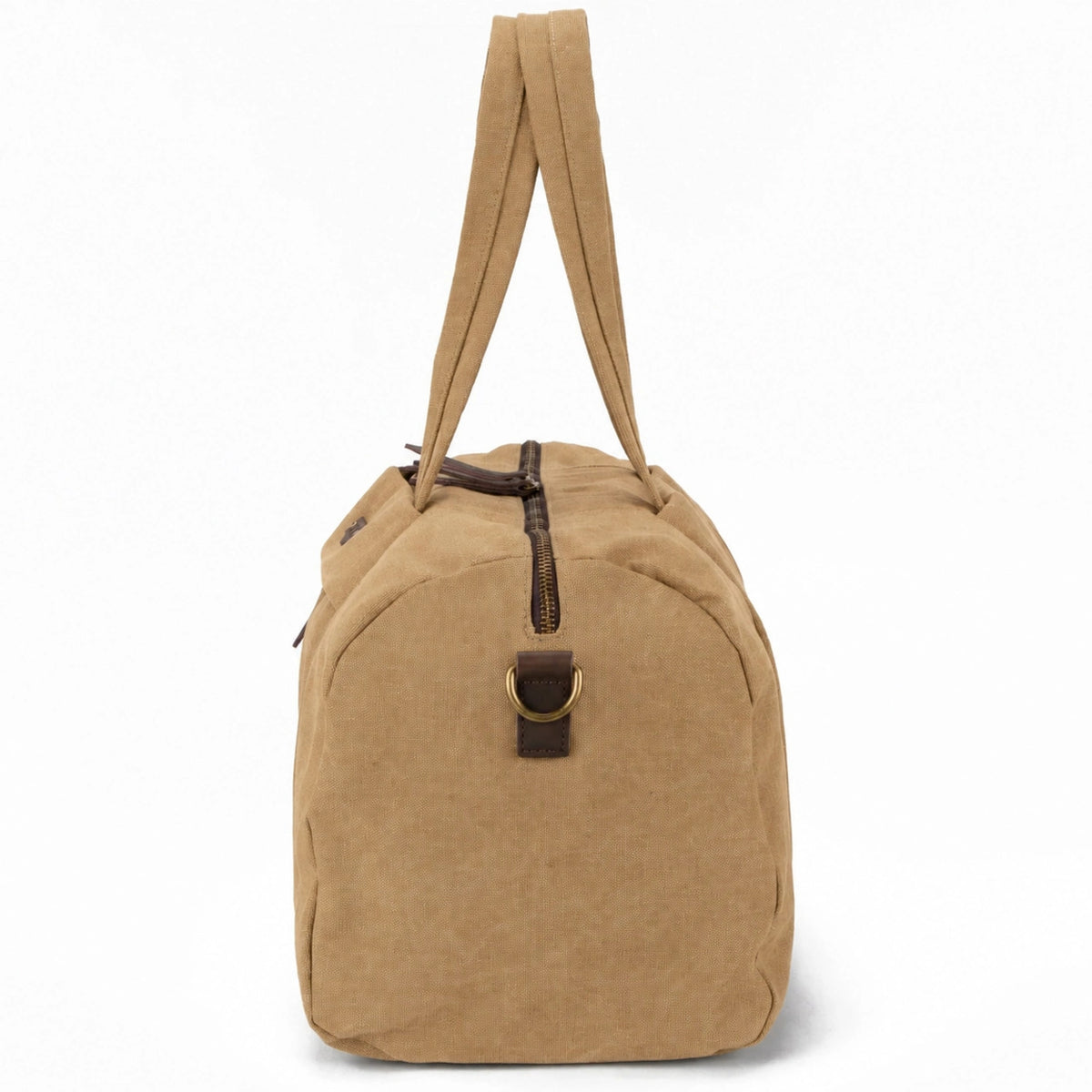 Bowling-Tasche aus Canvas und Leder LEDRU-ROLLIN Dunkles Beige