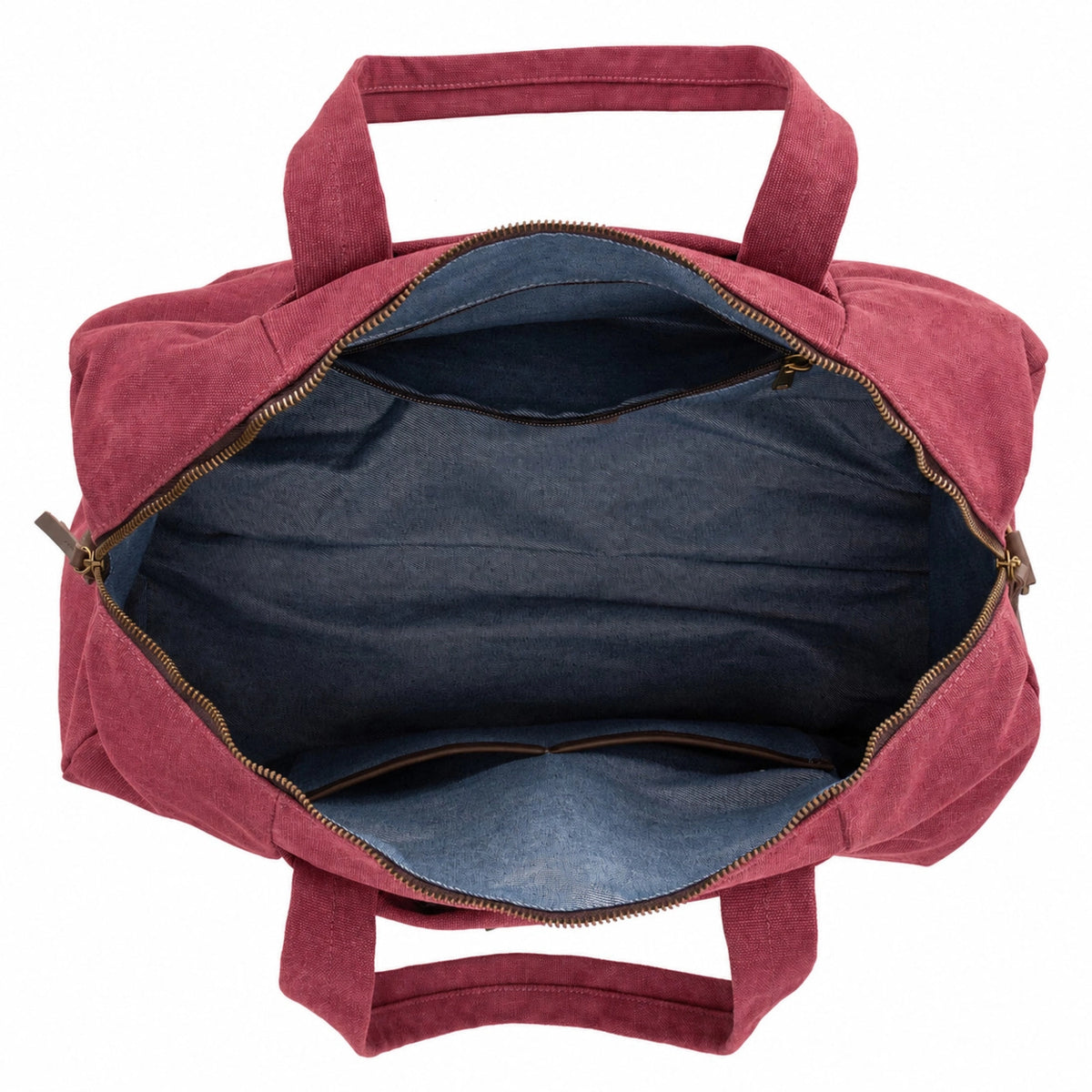 Bowlingtasche aus Canvas und Leder LEDRU-ROLLIN Bordeauxrot