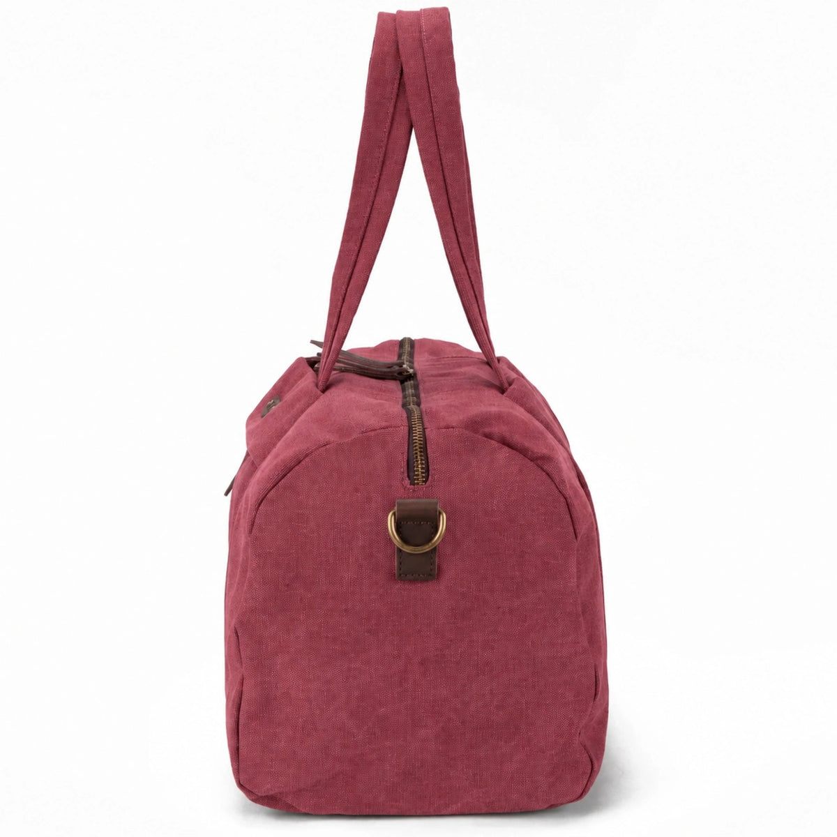 Bowlingtasche aus Canvas und Leder LEDRU-ROLLIN Bordeauxrot