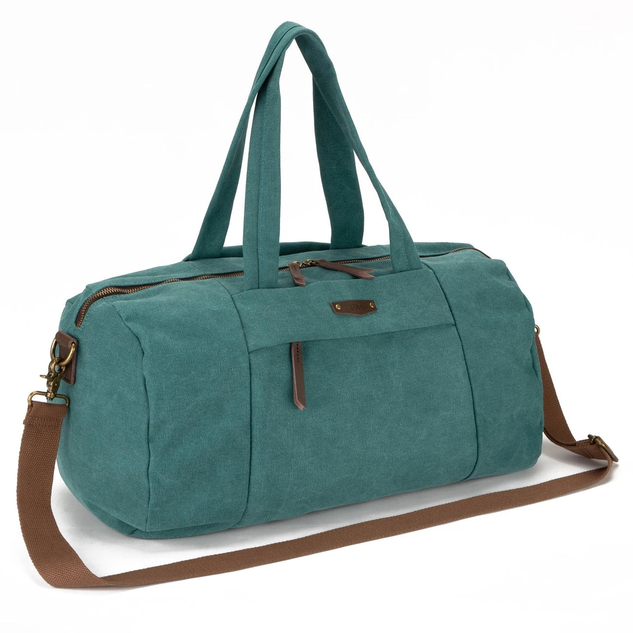 Sac bowling en toile et cuir LEDRU-ROLLIN Vert canard