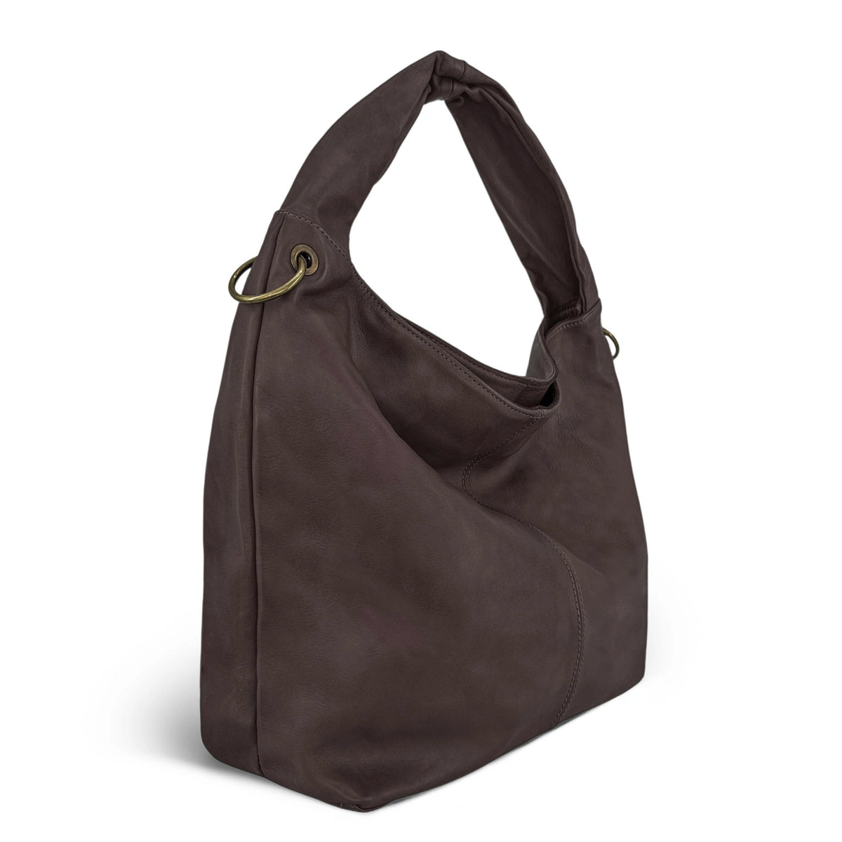 Bolso shopper de piel vintage MISS BARDOT negro