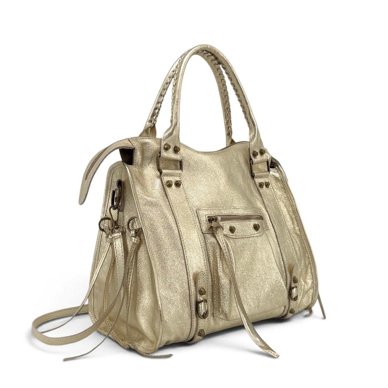 Bolso de mano de piel cepillada SANDSTORM E.L. SIROCCO Verde menta