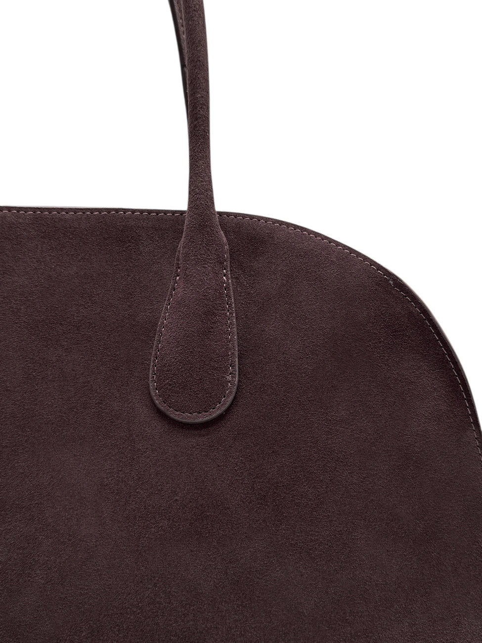 CONSTANCE Chocolate Suede Tote Bag