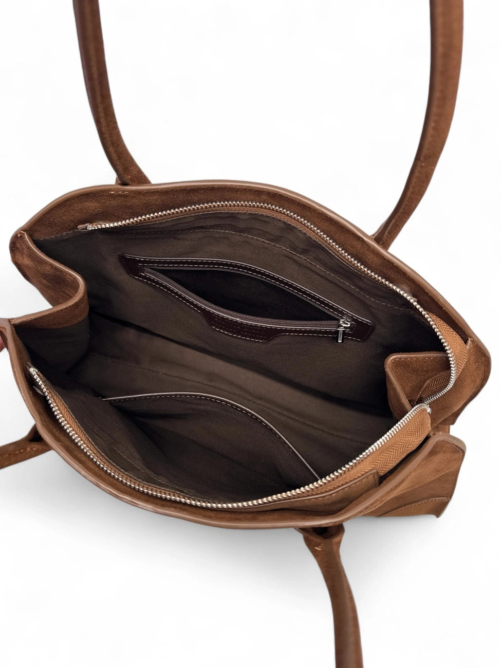CONSTANCE Chestnut Suede Tote Bag