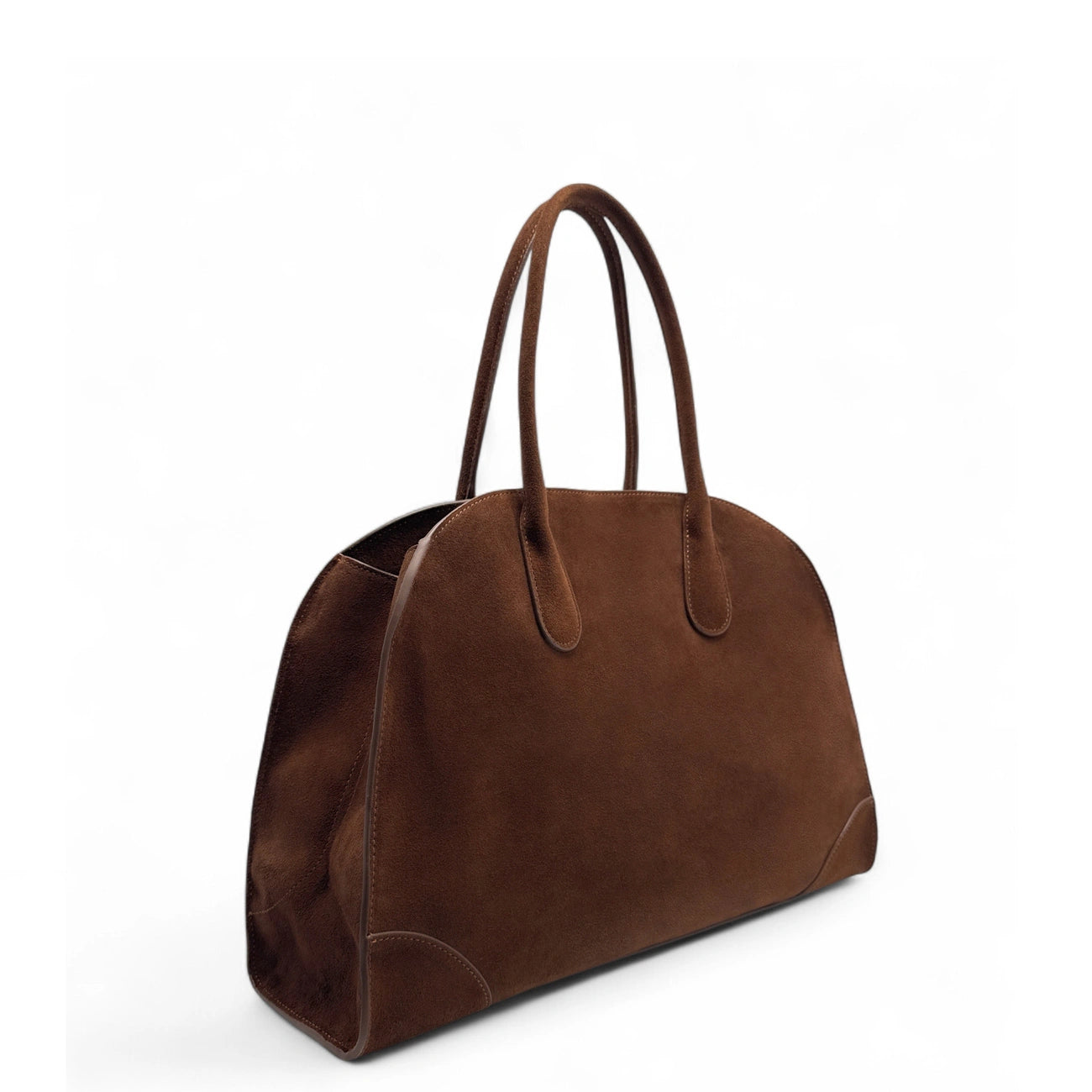 Bag main Italian leather DENVER Dark mole