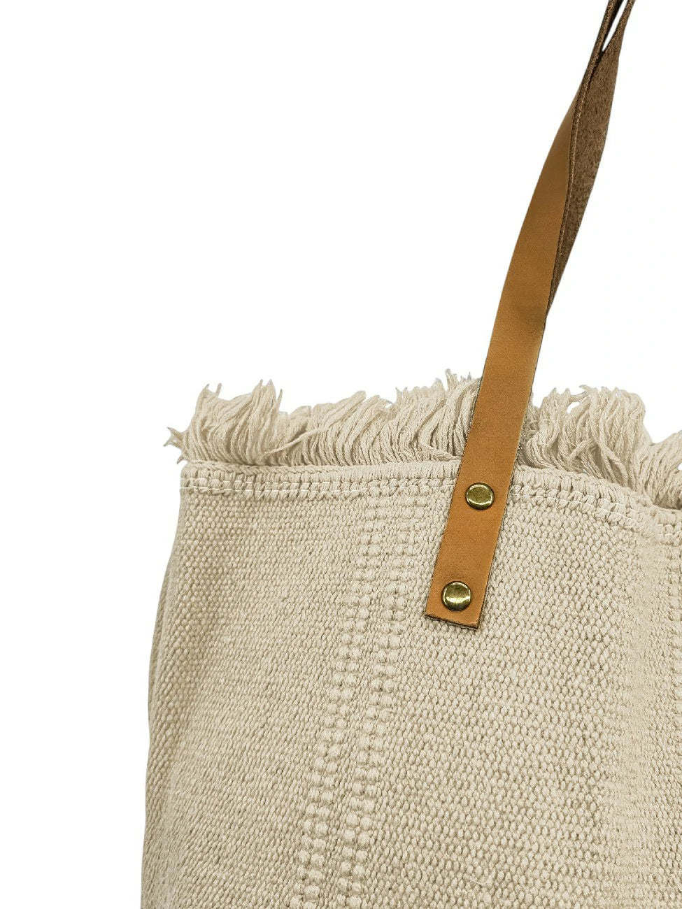 Strand-Shopper aus Stoff IBIZA Cremebeige