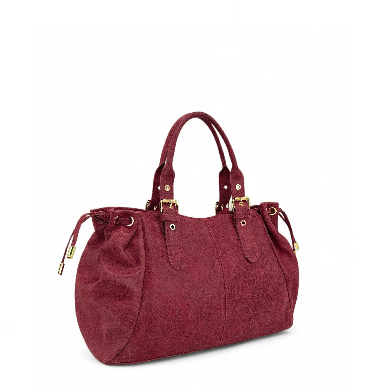 Sac bowling en cuir brossé PRINCESSE BROSSEE XL Bordeaux