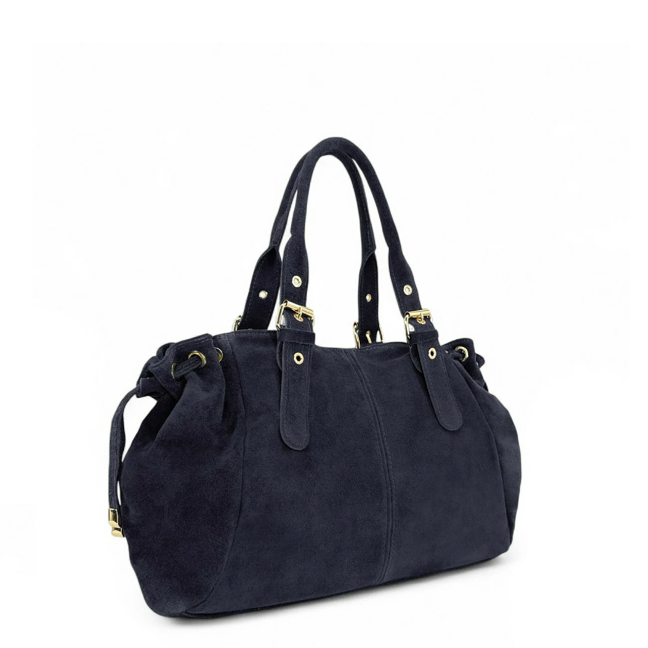 Sac bowling en daim PRINCESSE SUEDE XL Bleu marine