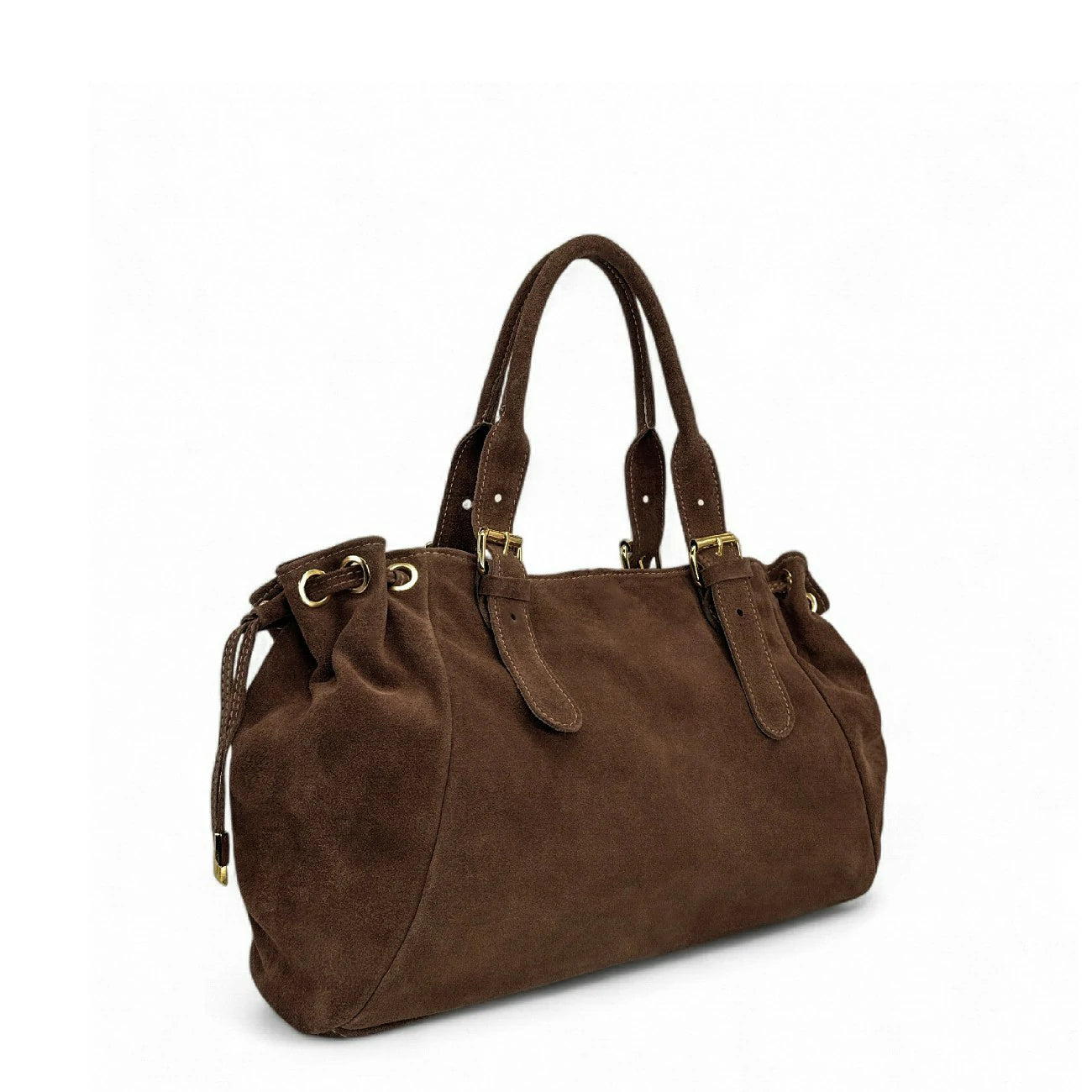 Daim bowling bag PRINCESSE SUEDE XL chocolate