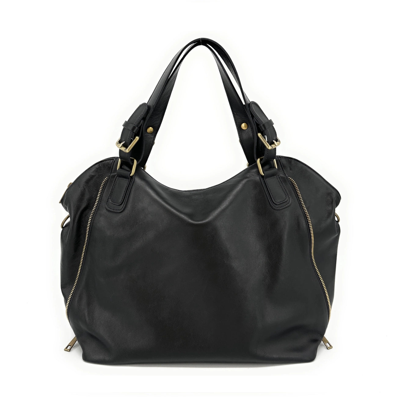 Bocca per tracolla in pelle liscia CAMELIA Noir